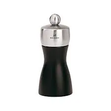 Peugeot FIDJI Mlynček na korenie - čierna / výška 12 cm / bukové drevo &amp; nerez
