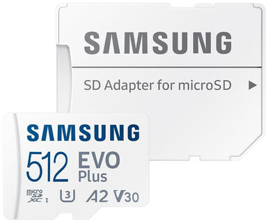 Samsung EVO PLUS microSDXC 512GB (MB-MC512SA/ EU) + SD adaptér