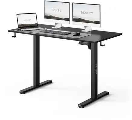 SENSE7 NOJO LIGHT Pracovný stôl čierna