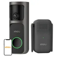 IMOU Doorbell 3 Kit čierna / Videozvonček / 4MP / Wi-Fi / 5000mAh batéria