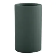 Spirella TUBE-Matt kelímok na kefky matne tmavo zelený / keramika