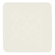 Spirella ALASKA protišmyková podložka do sprchy biela / PVC / 55 x 55 cm