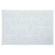 Spirella CUBO kúpeľňová predložka 50 x 80 cm biela / bavlna / protišmyková