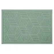 Spirella CUBO bazalková / Kúpeľňová predložka / bavlna / 50 x 80 cm / protišmyková