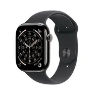 Apple Watch Series 11 GPS+Cellular 42mm Bridlicovo šedé titánové telo - Čierny športový remienok S/M / 130-180 mm