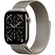 Apple Watch Series 11 GPS+Cellular 46mm Titanové telo - Prírodný milánsky ťah M/L / 150-200 mm