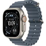 Apple Watch Ultra 3 (2025) GPS+Cellular 49mm Titanové telo - Modrý oceánsky remienok / 130-200mm 