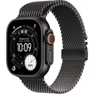 Apple Watch Ultra 3 (2025) GPS+Cellular 49mm Čierne titánové telo - Čierny titánový milánsky ťah (S) / 130-160mm 