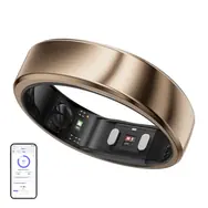 RingConn Air Gen 2 SMART Ring veľ. 8 zlatá / šikovný prsteň / titánová oceľ / BT 5.0 / IP68