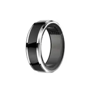Rozbalené - CUBE1 SMART Ring veľ. 10 (20.8mm) čierna / Chytrý prsteň / Bluetooth 5.1 / 5ATM / rozbalené