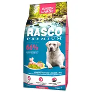 Rasco Premium Junior Large kura s ryžou 15kg / Granule pre šteňatá 