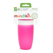 Munchkin - Juniorský netečúci hrnček 360° 296 ml-ružový / od 6 mesiacov