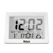 Mebus 25738 Quartz Alarm Clock / Budík / 3 x AAA