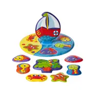 Playgro - Plávajúce puzzle do vane / od 6 mesiacov
