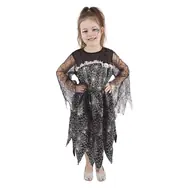 Rappa Detský kostým s pavučinou na čarodejnice - Halloween (M) / 6-8 rokov (116-128 cm)