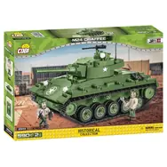 COBI 2543 M24 Chaffee WW II / 590 dielov / 2 figúrky / od 6 rokov