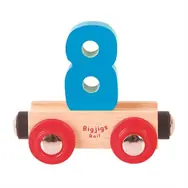 Bigjigs Rail vagónik drevené vláčikodráhy - Číslo 8 / od 3 rokov