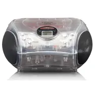 Lenco SCD-24 transparentné / FM rádio / CD prehrávač / 2x2W / 3.5mm jack