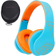PowerLocus P2 Kids Blue/Orange / Detské bezdrôtové slúchadlá s mikrofónom / Bluetooth 5.3