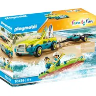 Playmobil® Family Fun 70436 Plážové auto s prívesom pre kanoe /od 4 rokov