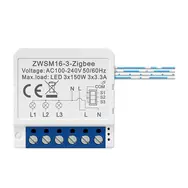 Avatto ZWSM16-W3 biela / Šikovný spínač / 3 kanály / ZigBee