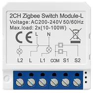 Avatto LZWSM16-W2 biela / Šikovný spínač / 2 kanály / ZigBee
