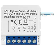 Avatto LZWSM16-W3 biela / Šikovný spínač / 3 kanály / ZigBee