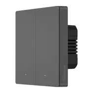 Sonoff M5 2C Chytrý scénický nástenný vypínač (2-kanálový) čierna / WiFi