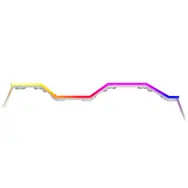 Rozbalené - Hyte Noodle LN70 ARGB LED Strip biela / pre y70 / 44x LED / rozbalené