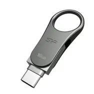 Silicon Power Mobile C80 Duálny USB flash disk 16GB / 16GB / USB-C / USB 3.0 / kovový
