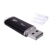 Silicon Power Ultima U02 / 16GB / Flash disk / USB 2.0 / čierny