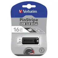 Verbatim PinStripe 16GB čierna / Flash disk / USB 3.0