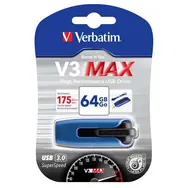 Verbatim Store 'n' Go V3 Max 64 GB modrá / Flash Disk / USB 3.0 / čítanie: 300MBs