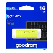 GOODRAM UME2 16GB žltá / Flash disk / USB 2.0 / čítanie: 20MBs / zápis: 5MBs