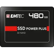 EMTEC Power Plus X150 480GB / 2.5" / SATA III / 3D TLC / R: 520MBps / W: 500MBps / IOPS: 70K&amp;80K / MTBF 2mh / 3y