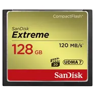 SanDisk Extreme CF 567x 128GB / čítanie: až 120 MBs / zápis: až 85 MBs