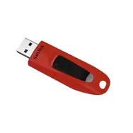 SanDisk Ultra 64 GB červená / Flash Disk / USB 3.0 / čítanie: až 100MBs / zápis: 40MBs