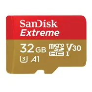 SanDisk Extreme microSDHC 32GB / Class 10 / UHS-I / U3 / čítanie: až 100MBs / zápis: až 60MBs / vhodné pre 4K