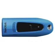 SanDisk Ultra 64 GB modrá / Flash Disk / USB-A 3.0 / čítanie až 100 MB/s / zápis až 40 MB/s