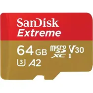 SanDisk Extreme microSDXC 64GB + adaptér / Class 10 / čítanie: až 170MBs 
