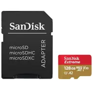 SanDisk Extreme microSDXC 128GB + adaptér / Class 10 / UHS-I / čítanie: až 190MBs