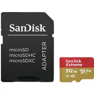 SanDisk Extreme microSDXC 512GB + adaptér / Class 10 / UHS-I / čítanie: až 190MBs