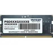 Patriot Signature 8GB (1x8GB) 4800MHz / SO-DIMM / DDR5 / CL40 / On-die ECC / Unbuffered / 1.1V