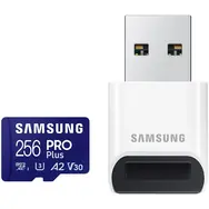 SAMSUNG PRO Plus microSDXC 256 GB + USB adaptér / UHS-1 / Class 10 / U3 / Čítanie: 180MBps / Zápis: 130MBps