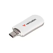 Verbatim Plectra 64GB biela / Flash Disk / USB-C 3.0 / až 100 MBs