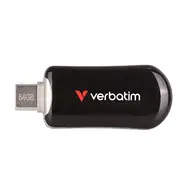 Verbatim Plectra 64GB čierna / Flash Disk / USB-C 3.0 / až 100 MBs