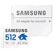 Samsung PRO PLUS Sonic the Hedgehog microSDXC 512GB + SD adaptér / UHS-1 / Class 10 / U3 / Čítanie: 180MBps / Zápis: 130MBps