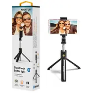 Aligator HA12 čierna / Držiak SELFIE s Bluetooth / tripod