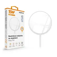 ALIGATOR Mag-Pad 15W biela / Bezdrôtová nabíjačka / Qi / MagSafe podpora