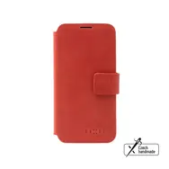 FIXED ProFit Kožené puzdro typu kniha pre Apple iPhone 15 Pro červená
